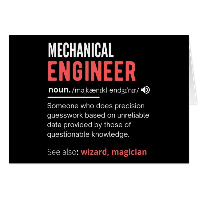INGENIERO mecánico (Anverso (Horizontal))