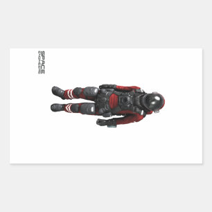 Ingenieros espaciales Pegatinas Rectangle - astron