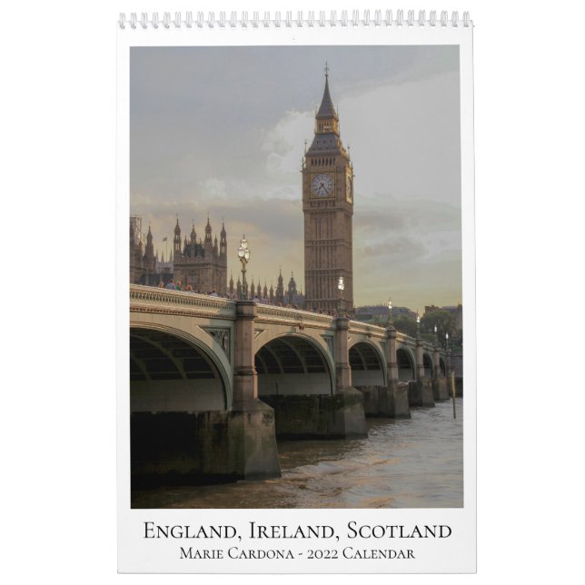 Inglaterra, Irlanda y Escocia - Calendario 2022 (Tapa)