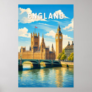 Inglaterra Reino Unido Ilustración Viaje Arte