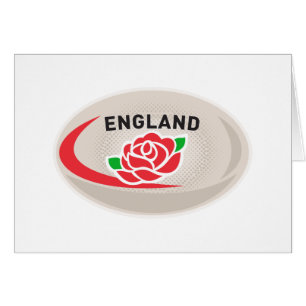 Inglés de Inglaterra de la bola de rugbi subió