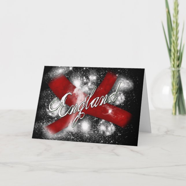 Inglés de la bandera de Enland de la tarjeta de (Anverso)