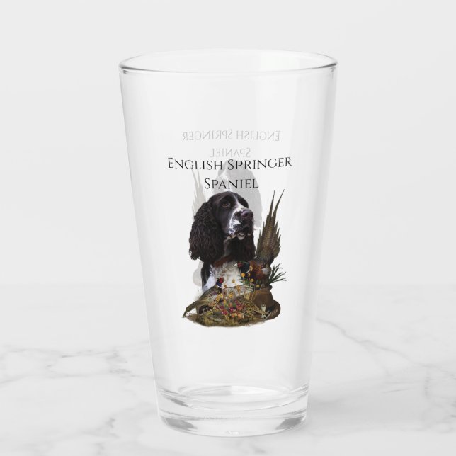 Inglés Springer Spaniel con faisán (Reverso)