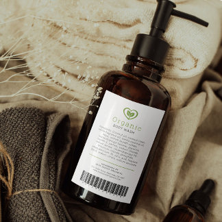 Ingredientes de belleza y logotipo de hojas con có