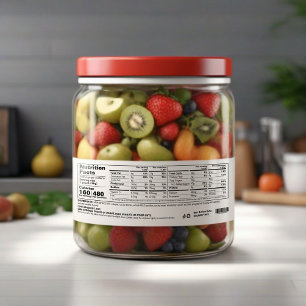 Ingredientes de datos nutricionales Etiqueta de al