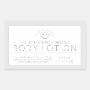 Ingredientes de productos de belleza etiqueta de l