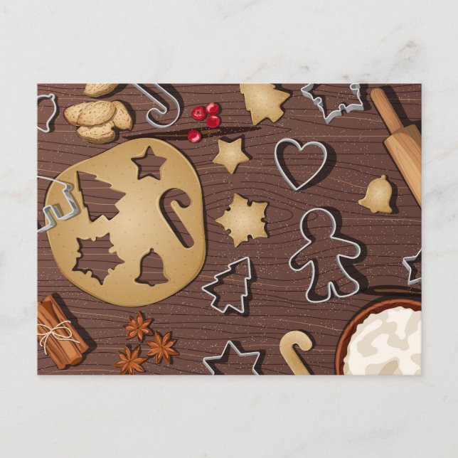 Ingredientes para hornear galletas de Navidad desd (Anverso)