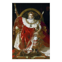 Ingres – Napoleon I on His Imperial Throne Poster