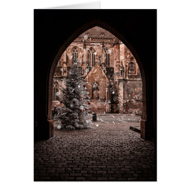 Ingresando La Tarjeta De Navidades De La Aldea (Frente)