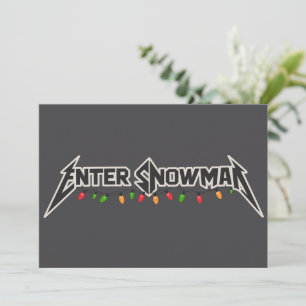 Ingrese muñeco de nieve Rocker Navidad Invierno Ro