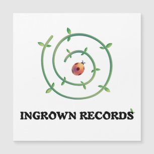 Ingrown Records Ladybug Spiral Tarjeta Magnética G