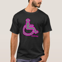 Inhabilitado en camiseta para hombre fucsia retra