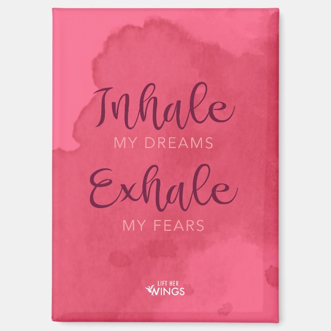 “Inhala Mis Sueños” — Imán (Anverso)