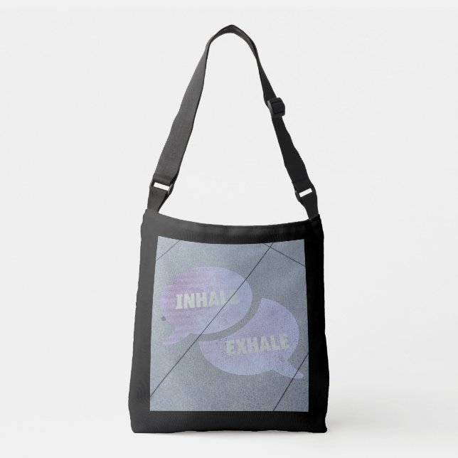 Inhalar-Exhale la bolsa de asas cruzada del cuerpo (Anverso)