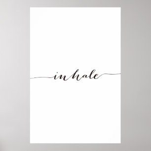 Inhale la impresión, arte minimalista de la