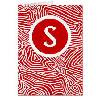 Inicial de Scribbleprint rojo