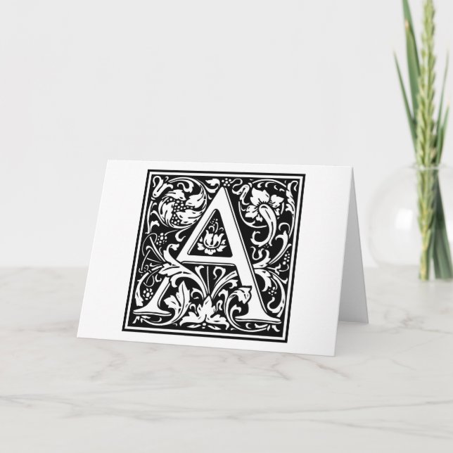 Inicial decorativa "A" de la letra (Anverso)