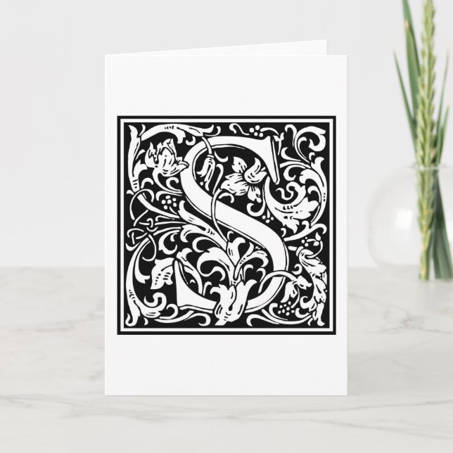 Inicial decorativa "S" de la letra (Anverso)