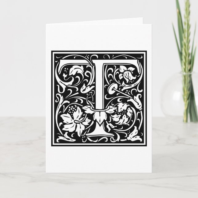 Inicial decorativa "T" de la letra (Anverso)