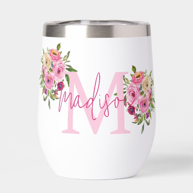 Inicial | Personalizar | Acuarela | Floral (Trasero)
