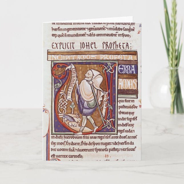 Inicial "V" de Historiated que representa los Amos (Anverso)