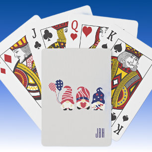 Iniciales, 4 de julio Cubierta de Juegos de Cartas