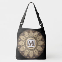 Iniciales de gran cuerpo cruzado de teta bolsa psi