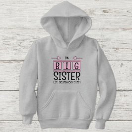 Iniciales de hermana mayor año mes rosa