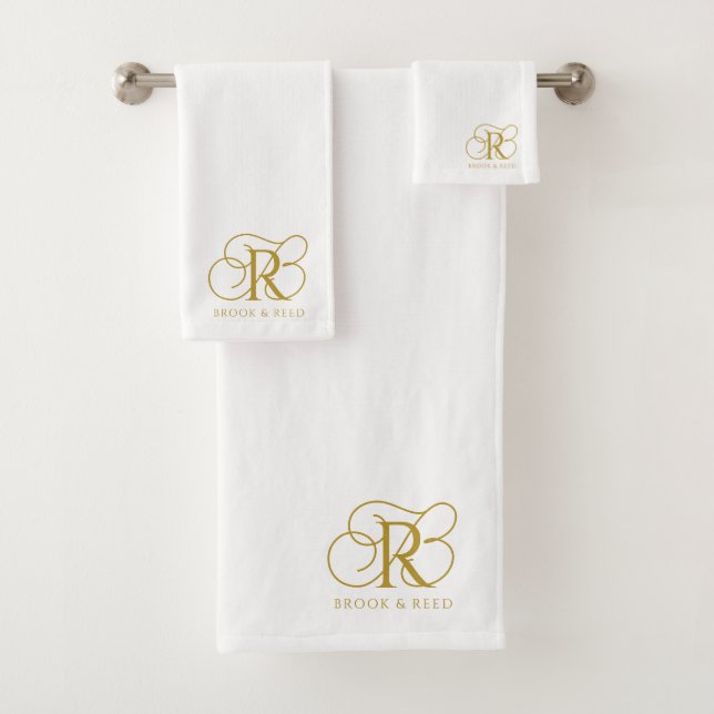 Iniciales de monograma de oro personalizadas con n (In situ)