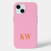 Iniciales de monograma personalizadas modernas ros
