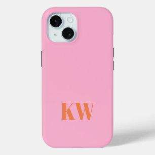 Iniciales de monograma personalizadas modernas ros