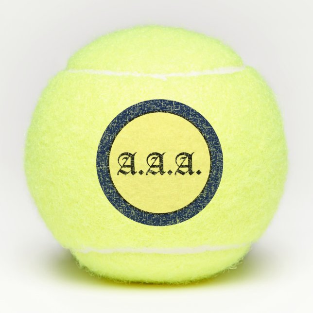 INICIALES DE PERSONALIZABLE DE bolas de tenis (Anverso)