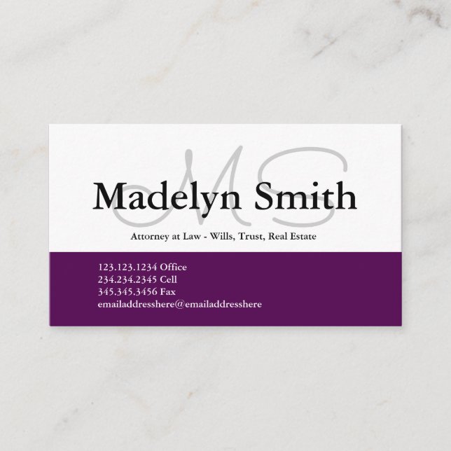 Iniciales de Pluma Negrita Modernas - Tarjeta de N (Anverso)