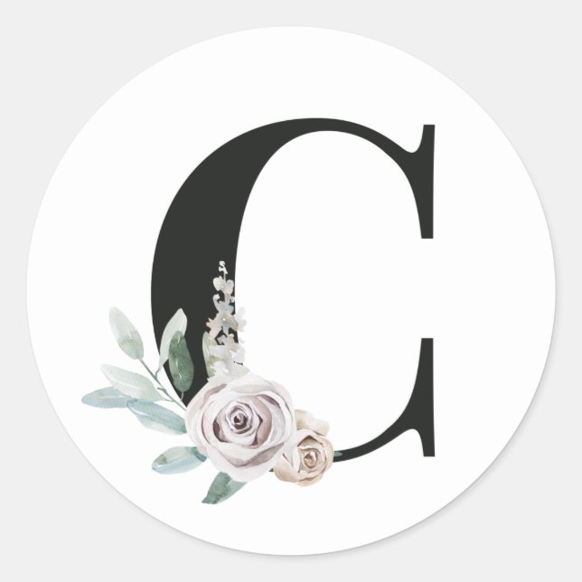 iniciales de vacaciones de invierno letra pegatina (Anverso)