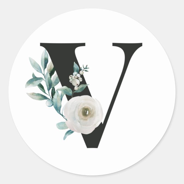 iniciales de vacaciones de invierno pegatina letra (Anverso)