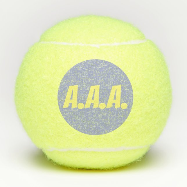 Iniciales del PERSONALIZABLE de la pelota de tenis (Anverso)