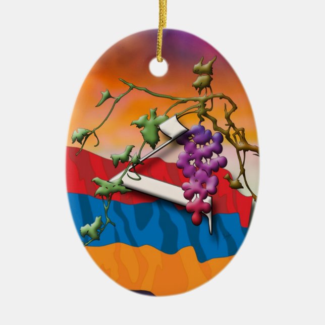 Iniciales "Ho" ornamento del alfabeto armenio (Frente)