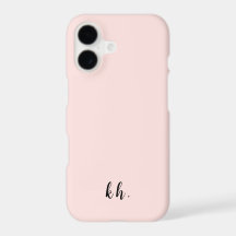Iniciales Minúsculas en Rosa Pastel Monogramadas