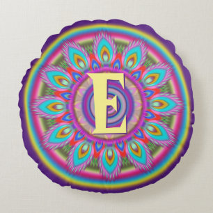 Iniciales personalizadas cojín de lanzamiento redo