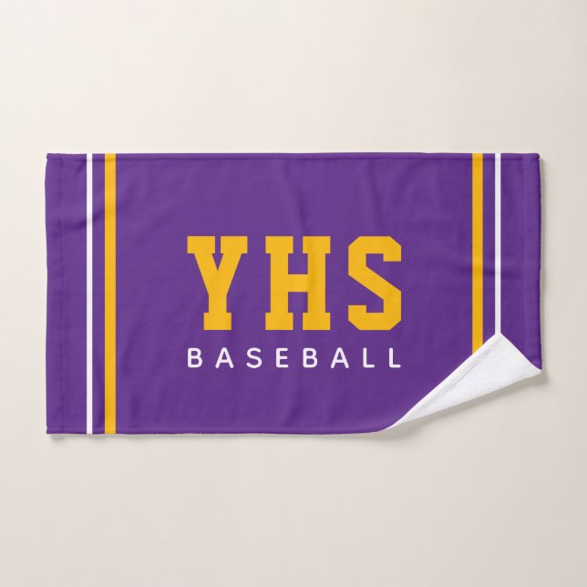 Iniciales Personalizadas de la Escuela Equipo de B (Toalla de mano)