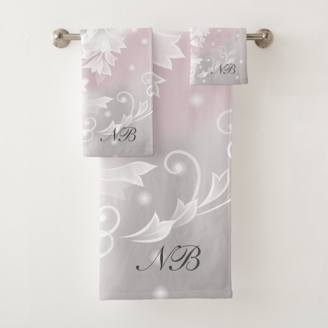 Iniciales Rubor Gris White Floral Fantasy (In situ)