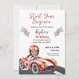 Iniciar la invitación a la foto del cumpleaños del