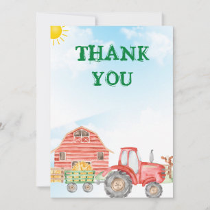 Iniciar la tarjeta de agradecimiento del tractor