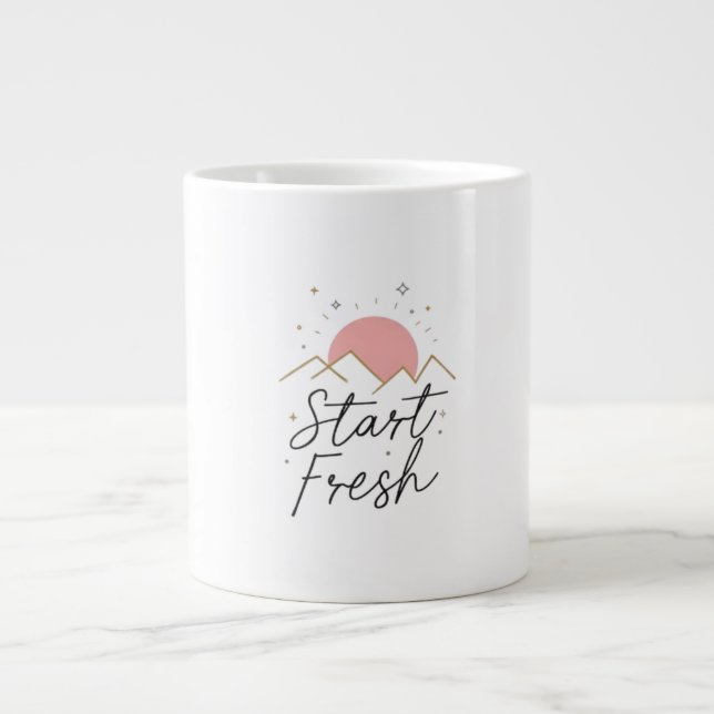 Iniciar la taza de sol fresca de Pastel Minimalist (Frente)