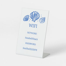 Inicio de sesión WIFI Señal de conchas de playa Al