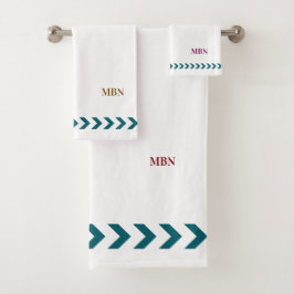 Initials minimalist blue abstracts White