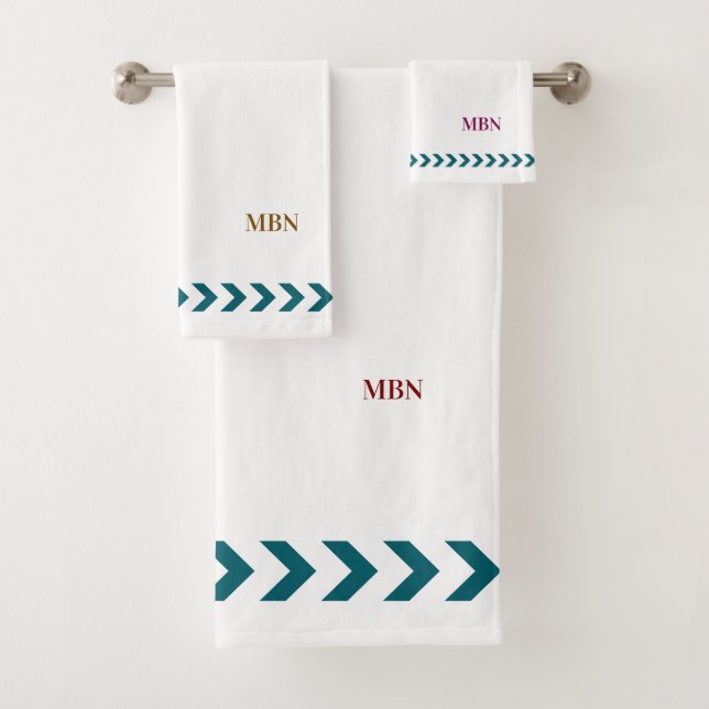 Initials minimalist blue abstracts White (In situ)