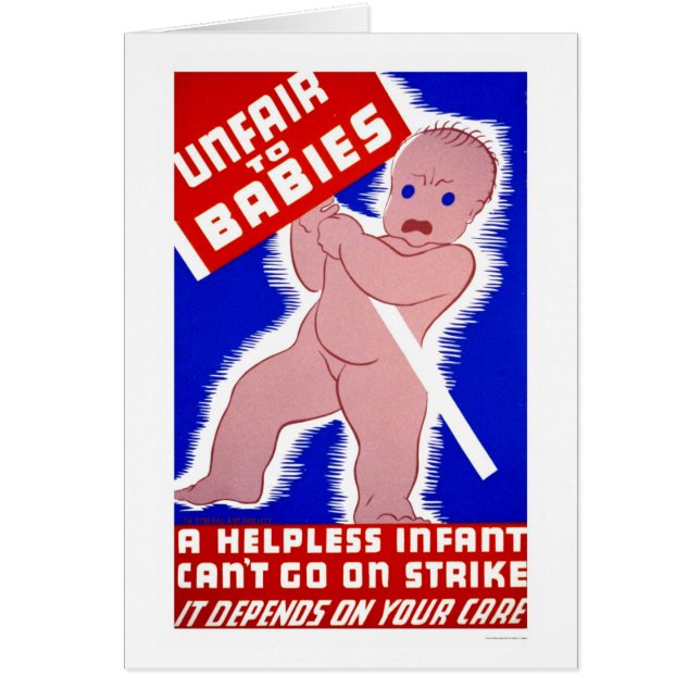 Injusto a los bebés WPA 1938 (Frente)