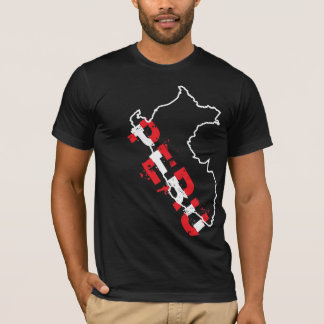 InKa1821 etiqueta - camisa del mapa de Perú