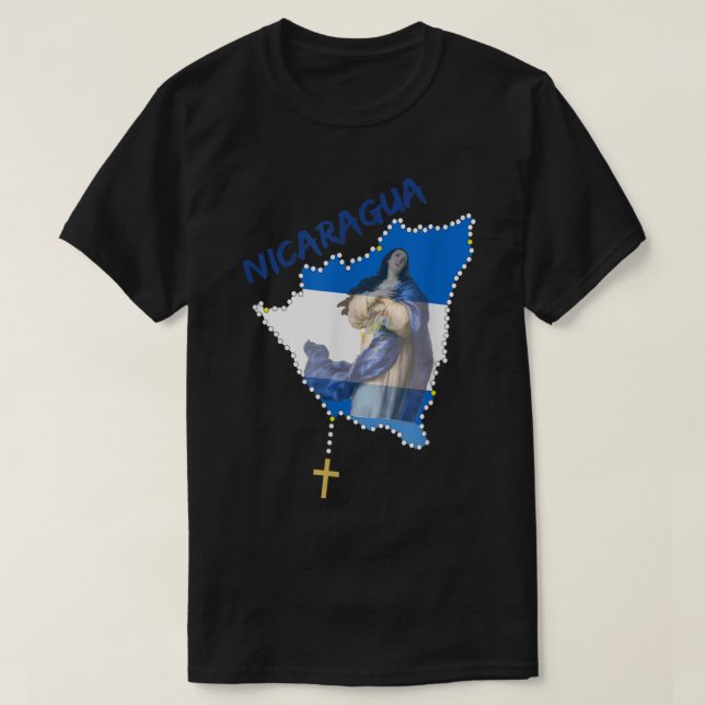 Inmaculada Concepción De María Nicaragua Camiseta (Diseño del anverso)